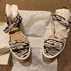 Gabriela Hearst leopard platform sandals